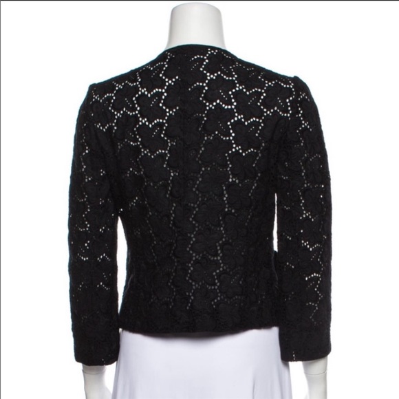 KAREN MILLEN Lace Pattern Black Evening Jacket 4 - Picture 5 of 8
